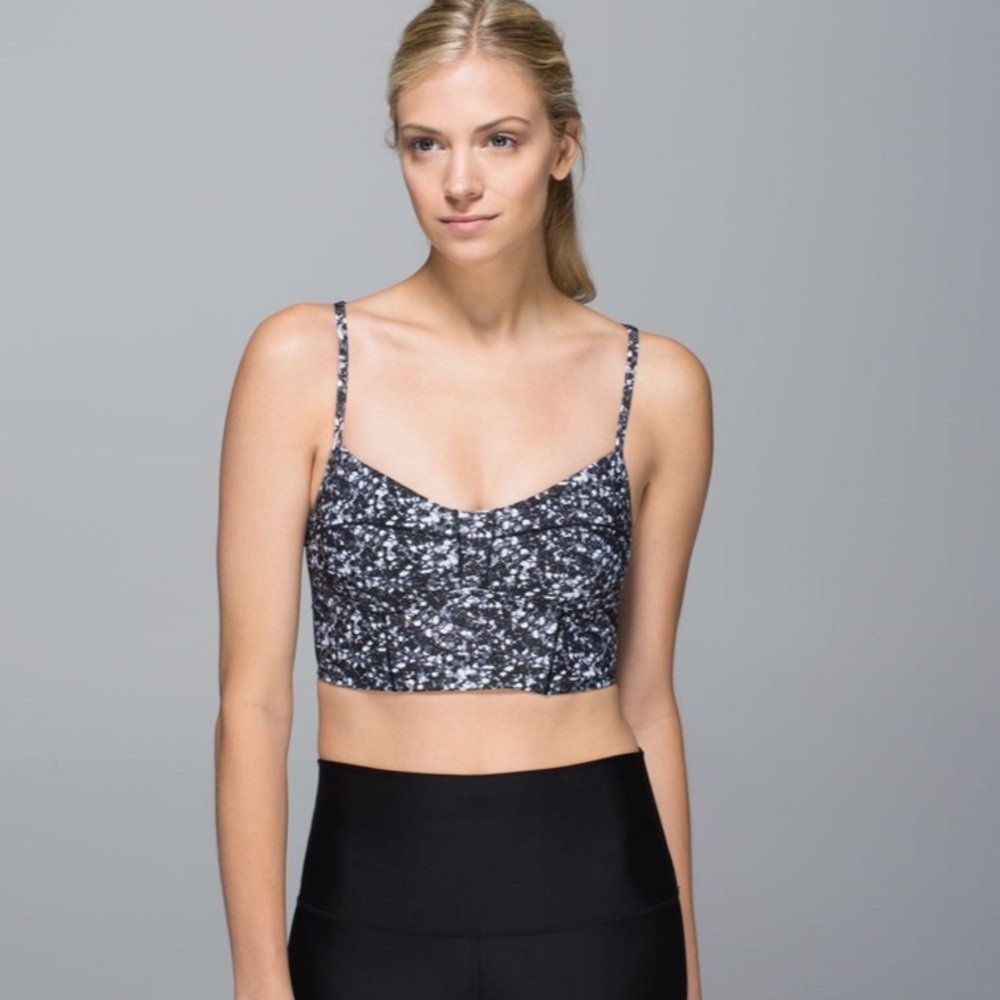 Lululemon Sports Bra Core Set Bra Support Shimmy Shimmer Luon CoolMax Stretch
